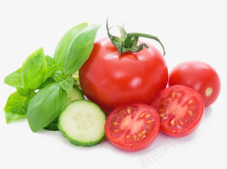 红色纤维色泽诱人的西红柿高清图片