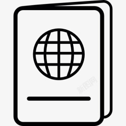 护照图标图标