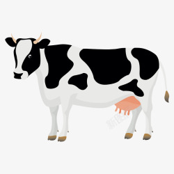 动物纹奶牛矢量图高清图片