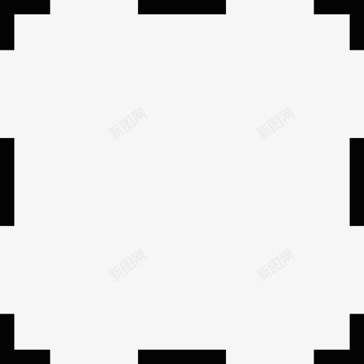 虚线方形边框图标png_新图网 https://ixintu.com 图形工具 图形编辑 平面设计 广场 造型