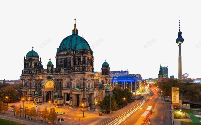 德国首都柏林风景png免抠素材_新图网 https://ixintu.com 名胜古迹 旅游风景 著名建筑