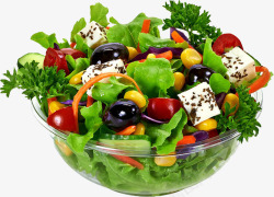 蔬菜拼盘健康绿色的果蔬沙拉高清图片
