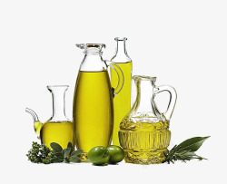 橄榄瓶子橄榄油高清图片