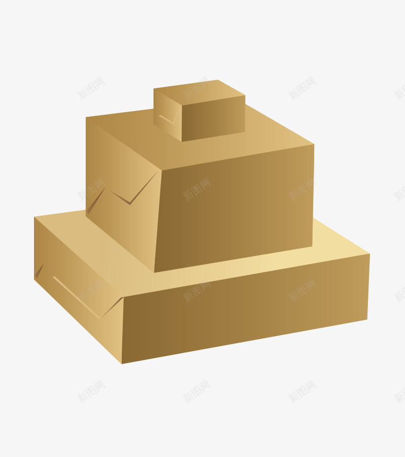 购物包装盒子png免抠素材_新图网 https://ixintu.com 包装 包裹 盒子 购物