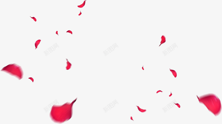天空红色漂浮的花瓣png免抠素材_新图网 https://ixintu.com 天空 漂浮 红色 花瓣