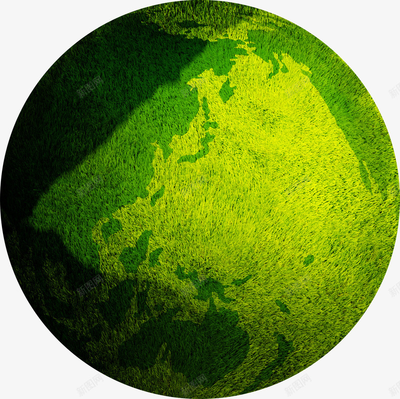 绿色星球png免抠素材_新图网 https://ixintu.com PNG PNG图片 免抠 免抠素材 广告设计 星球 绿色 草地 高清
