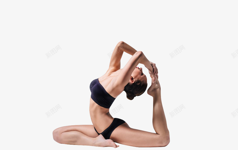健身瑜伽少女png免抠素材_新图网 https://ixintu.com 体育 健身 动作 少女 灵活 瑜伽 美女弯腰 运动