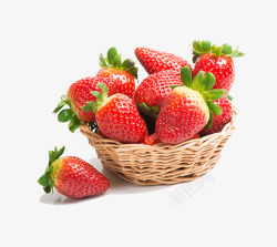 真实水果一筐草莓高清图片