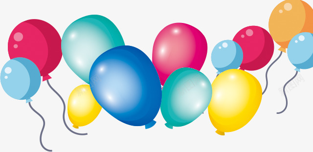 缤纷彩色气球png免抠素材_新图网 https://ixintu.com 卡通 彩色 彩色气球 气球 缤纷气球 节日 装饰