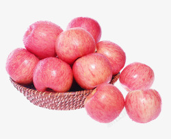 红富士红苹果苹果水果高清图片