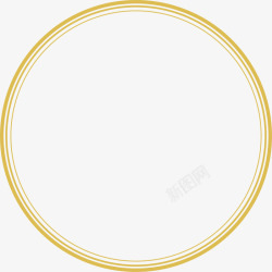 黄色的圆环黄色圆圈框架高清图片
