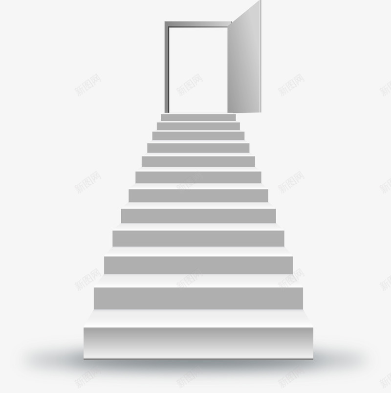 通往成功之门的台阶矢量图ai免抠素材_新图网 https://ixintu.com 台阶 成功之门 梯级 楼梯 矢量图 通往 阶梯