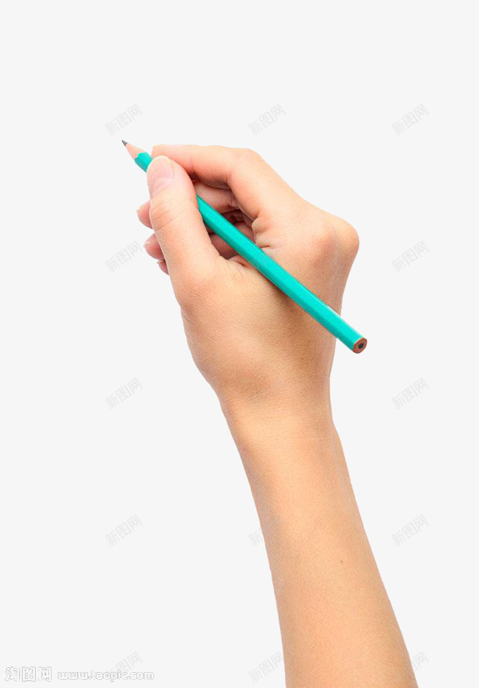 手握笔png免抠素材_新图网 https://ixintu.com 写字 实物图 手握笔 画画 铅笔