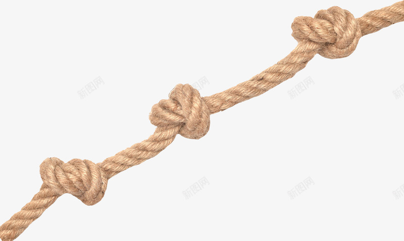 打结的草绳png免抠素材_新图网 https://ixintu.com 安全绳 捆绑绳 生活工具 绳索 装饰