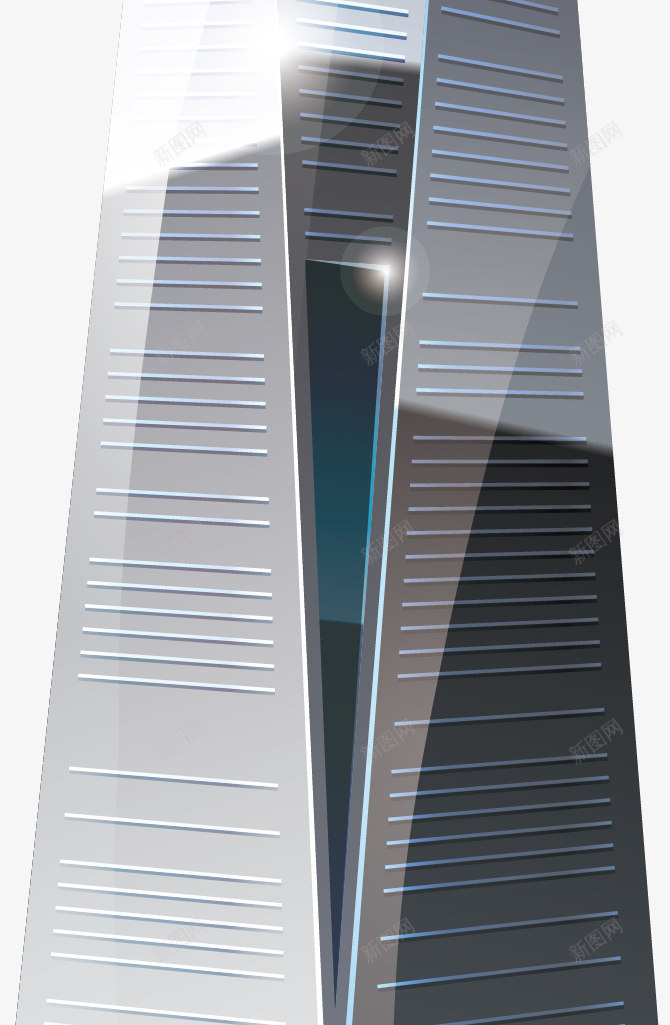 高高的大楼png免抠素材_新图网 https://ixintu.com 卡通 大楼 科技楼 科技楼房 科技楼梯 高高的