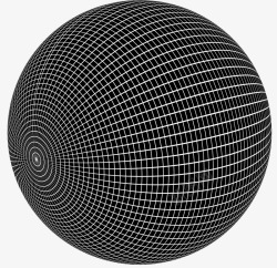 矢量图网状球体线条向心网状球体高清图片