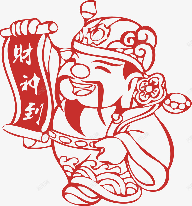 新年春节财神爷png免抠素材_新图网 https://ixintu.com 2023 2024 接财神 新年 新年春节财神爷矢量图片 春节 财神 财神到 财神爷 迎财神