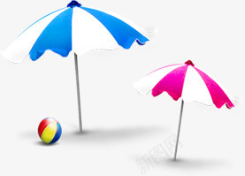 创意手绘合成海边沙滩排球遮阳伞png免抠素材_新图网 https://ixintu.com 创意 合成 排球 沙滩 海边 遮阳伞