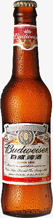 百威啤酒百威啤酒瓶高清图片