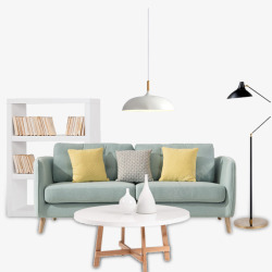 清新一套家具创意手绘家具摆件沙发椅子高清图片