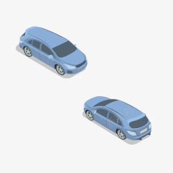 蓝色SUV蓝色SUV汽车模型矢量图高清图片