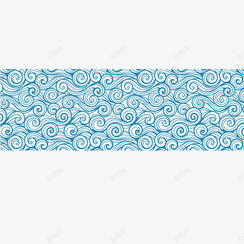 卷状海水纹png免抠素材_新图网 https://ixintu.com 水滴 海水 海水纹 纹路 蓝色