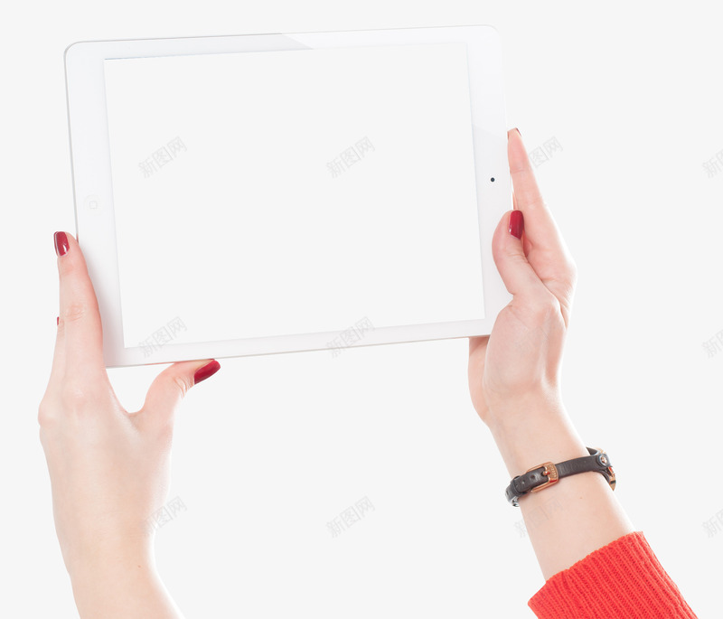 手持平板模型png免抠素材_新图网 https://ixintu.com UI 手拿 效果 样机 模型 白色iPad