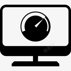 电脑屏幕图标台式电脑屏幕米图标高清图片