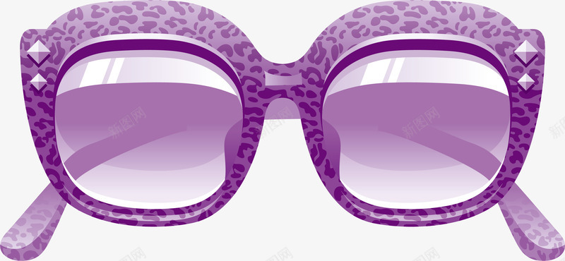 紫色简约沙滩眼镜png免抠素材_新图网 https://ixintu.com 免抠PNG 沙滩 海边 眼镜 简约 紫色 装饰图案
