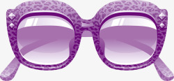 紫色简约沙滩眼镜素材