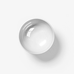 瓷碗饭碗白色陶瓷碗俯视图高清图片