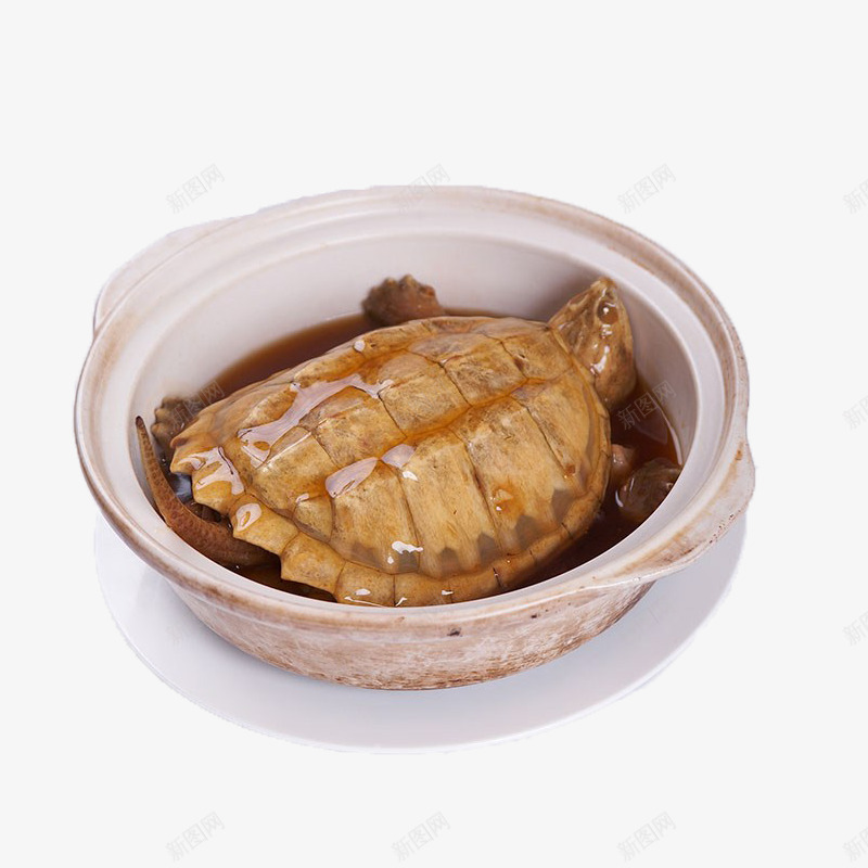砂锅里的甲鱼png免抠素材_新图网 https://ixintu.com 中餐 新鲜的 甲鱼 砂锅 美味的