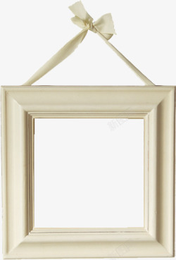 白色木框画框高清图片