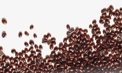 咖啡豆心脏图案装饰图案高清图片