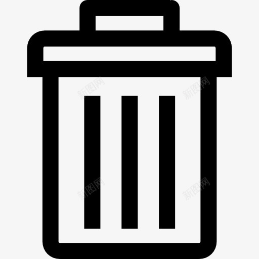 垃圾桶图标png_新图网 https://ixintu.com 删除界面 垃圾桶 垃圾箱 纹理垃圾桶
