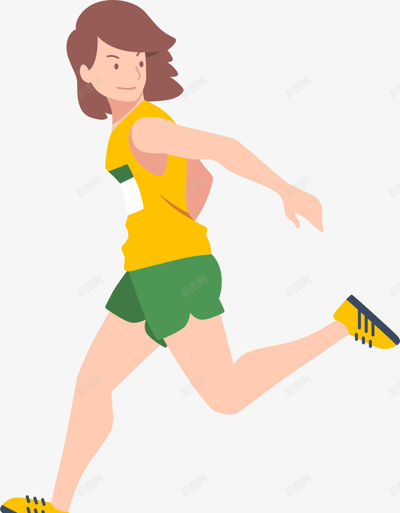 马拉松跑步的女人png免抠素材_新图网 https://ixintu.com 奔跑 开心 跑步的女人 跑步运动 跑步锻炼 马拉松