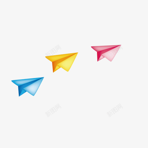 纸飞机png免抠素材_新图网 https://ixintu.com 儿童专辑 卡通素材 纸飞机