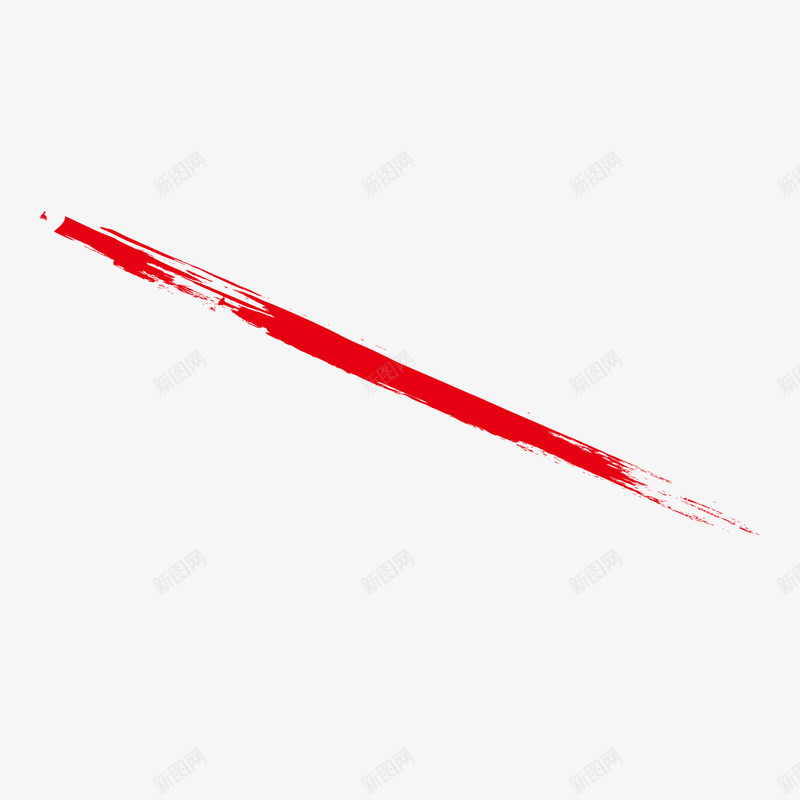 水墨分割线红色枯笔线条png免抠素材_新图网 https://ixintu.com 分割线 枯笔 水墨 水墨分割线 红色 线条