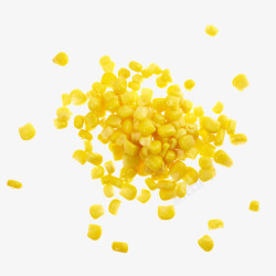 矢量米粒金黄色的玉米颗粒高清图片