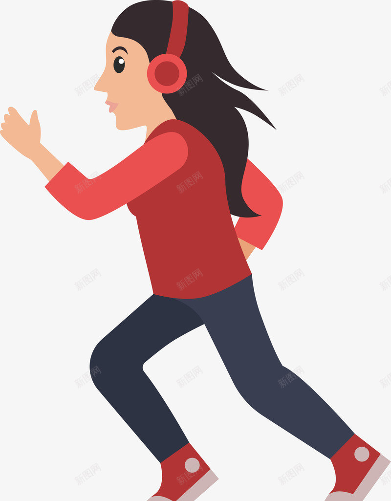 卡通奔跑人物png免抠素材_新图网 https://ixintu.com 团队奔跑 奔跑人矢量 奔跑的剪影 奔跑的女人 女子奔跑 小狗奔跑