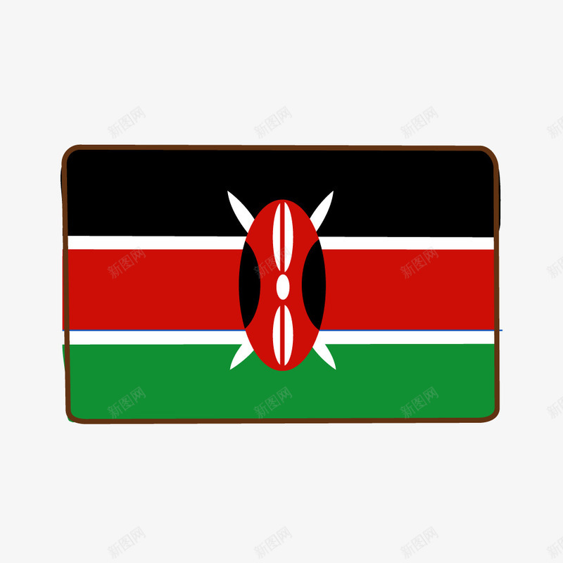 肯尼亚国旗png免抠素材_新图网 https://ixintu.com 世界国旗 国际