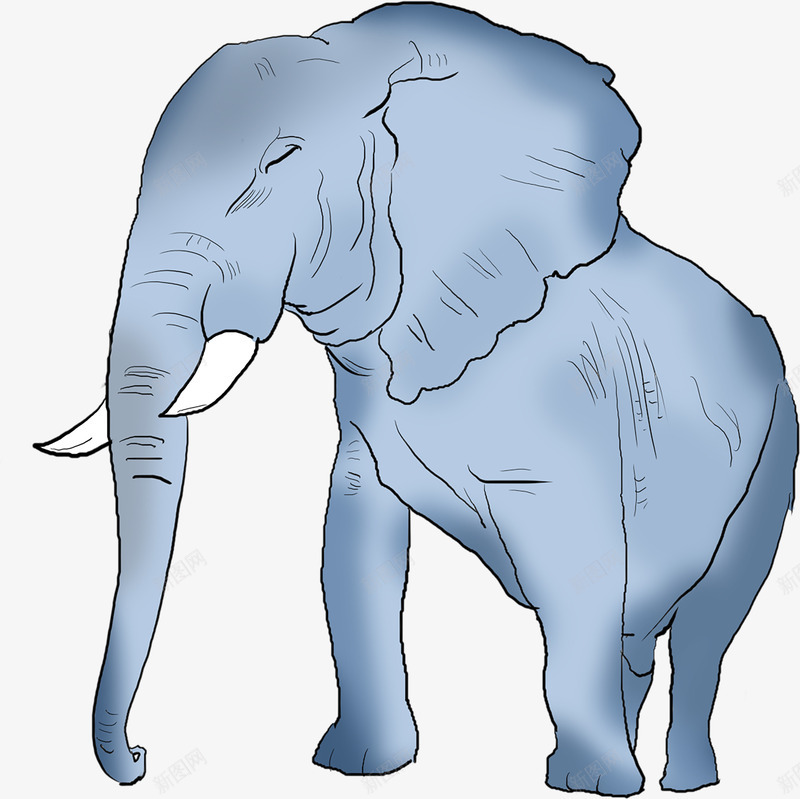 一只迷人的大象元素png免抠素材_新图网 https://ixintu.com 元素 免扣 唯美 大象 素材 艺术