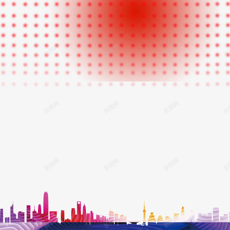 光照城市png免抠素材_新图网 https://ixintu.com 五彩城市 城市中央 阳光
