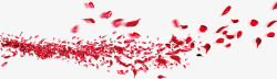 红色缤纷花瓣美景素材