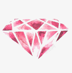 粉色渐变钻石素材