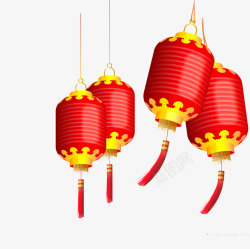 中国风婚庆年货节新年灯笼高清图片