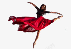 舞蹈服装翩翩起舞的芭蕾舞者高清图片