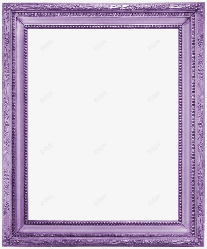 紫色花纹相框png免抠素材_新图网 https://ixintu.com 紫色相框 纹理相框 花纹相框