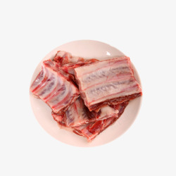 猪肉猪面肉产品实物新鲜中猪肋排高清图片