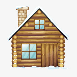 木质房屋卡通木质的房屋矢量图高清图片